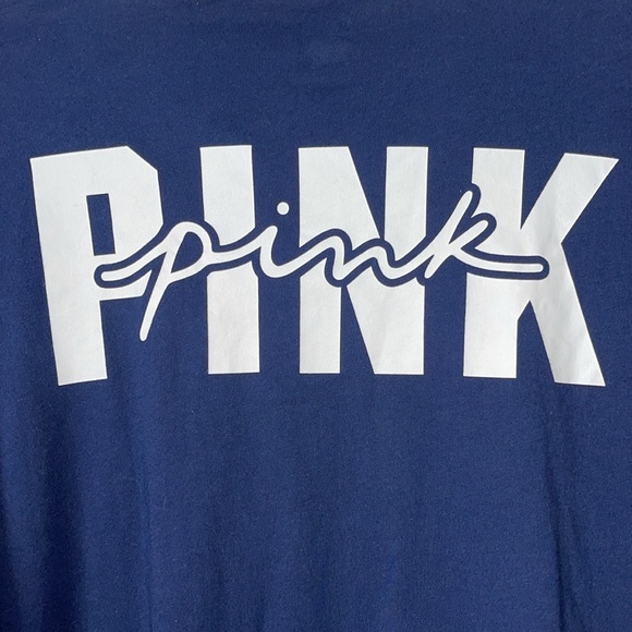PINK navy blue long sleeve - Picture 3 of 4